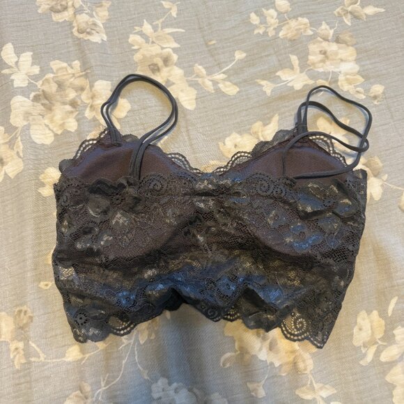 Abercrombie & Fitch Grey Lace Bralette - NWOT - Picture 6 of 7